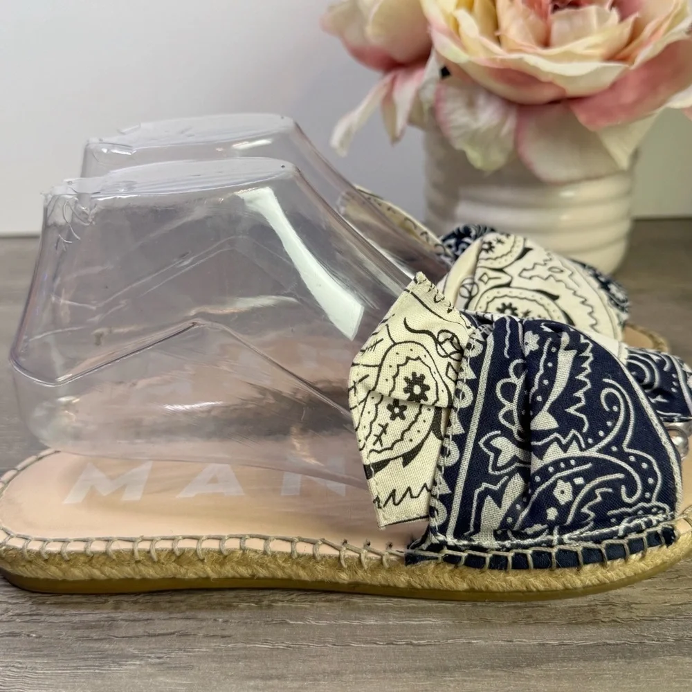 Manebi Espadrille Slides Womens size EU37/US6.5-7 $159 Anthropologie